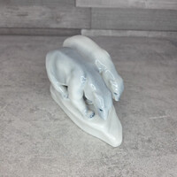 Zsolnay porcelán páros jegesmedve figura