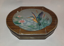 Original Vintage McVitie & Price Ltd. Kingfisher Biscuit Tin - circa 1940