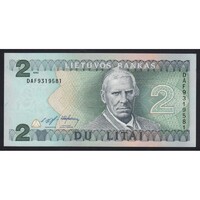 Litvánia,2 litai 1993 UNC