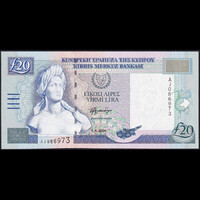 Ciprus 20 Pounds 2004 P-63c UNC