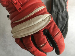 Pécs leather gloves, retro, used.