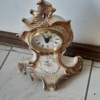 Sitzendorf porcelán kandalló óra