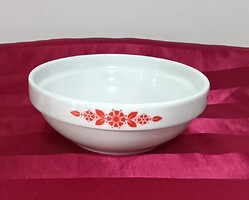 Alföldi retro piros mintás köretes - kompótos kistálka
