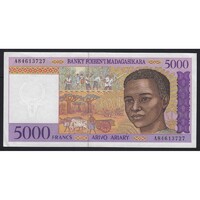 Madagaszkár,5000 francs 1995 aUNC+
