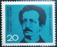 N443 / Németország 1964 Ferdinand Lasalle bélyeg postatiszta
