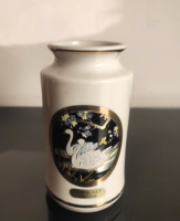 Vintage japán "Art of Chokin" aranyozott porcelán váza