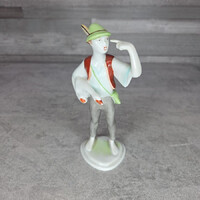 Hollóházi Ludas Matyi porcelán figura