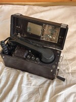 TBK-67 hordozható katonai tábori telefon – kurblis, retro militaria, gyűjtői darab