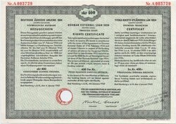 Német külső hitel 400 svéd korona 1960