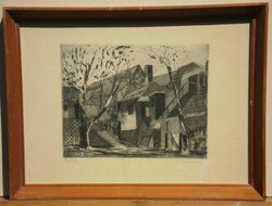 (K) Blahos Rudolf (1917 – 1986) : Öreg ház