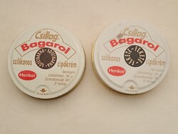 Csillag Bagarol szilikonos cipőkrém Henkel barna fekete 2db egyben vintage