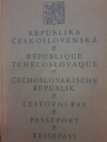 Útlevél  1930  Csehszlovák útlevél 1930