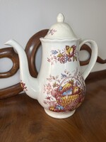 CSODÁS, ROYAL TUDOR FRUITS FAJANSZ TEÁSKANNA
