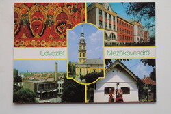 Képeslap, Mezőkövesd, részletek, Matyó, népviselet, strand