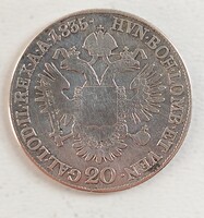 1835 B ezüst 20 krajcár – I. Ferenc osztrák császár – eredeti Habsburg ezüst érme