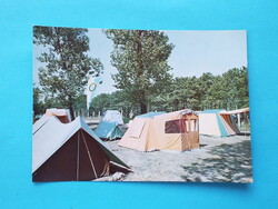 Képeslap (36) - Balatonszabadi - Camping 1960-as évek - (Foto: Bakonyi Béla)