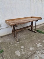 Antik bóntoszék régi feldolgozó asztal antik hastok népi bútorok falusi vintage