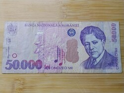 Románia, 50.000 Lej,Lei, 2000