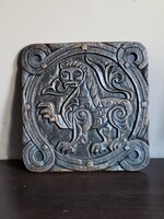 Viking kori „Nagy Állat” dombormű – Jelling-stílusú fali dísz