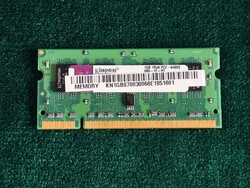Kingston 1GB DDR2 800MHz PC2-6400S Laptop Memória Retro (2010-11').