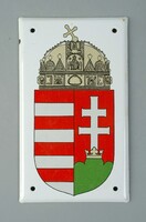 Magyar koronás címer zománctábla