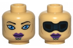 Luminara Budgie Head Original Lego Minifigure Element - Star Wars 7869 - New