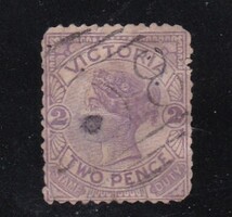 1885 Ausztrália Victoria állam 2d Viktória királynő bélyeg