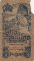 10 schilling 1945 Ausztria 5 jegyű sorszám 1.