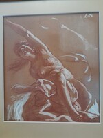 Lotz Károly (1833-1904) - Tanulmány a "Törvényhozás Apoteozisá" -hoz