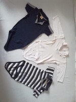 3 pcs collared bodysuits 98-104 - cotton 2 short-sleeved impidimpi and 1 white long-sleeved one-piece price!!!!