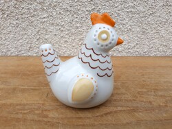 Hollóházi porcelán Art deco tyúkocska