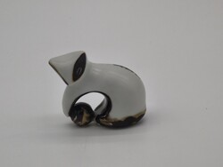 Extra ritka miniatűr art deco herendi porcelán figura
