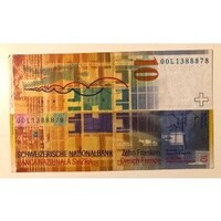 Swiss bill 10 francs (BC)