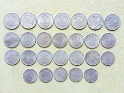 Magyarország 26 db Különböző Érme 10 20 50 Fillér 1978-1991