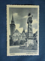 Képeslap,Szerbia,Szabadka,Szentháromság szobor látkép,részlet,Weinstock Bp. kiadás, 1940-