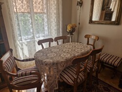 Bider stílusú elegáns étkező garnitúra