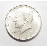 USA,Half dollar 1964 D aUNC+ ezüst 12.50g900