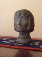 Bronz női fej - 11 kg