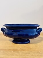 Art Deco Vintage Lord & Taylor gyönyörű keràmia kobalt kék tálacska