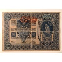 Classic ticket of Austria 1000 crowns 1902 (RC)