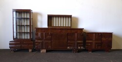 2A267 Régi 3 darabos Lingel art deco tálaló garnitúra