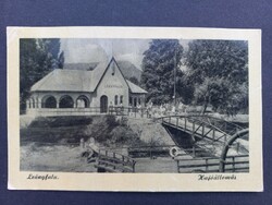 Régi képeslap - Leányfalu, Hajóállomás 1957