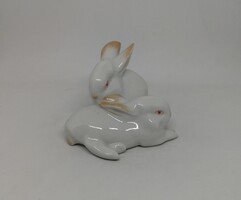 Zsolnay porcelán Sinkó nyuszik RITKA!