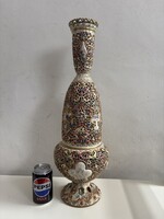Antik hatalmas Fischer áttört váza. C1890