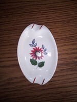 Aquincum porcelain flower patterned bowl, ashtray. Seal defect! 11.5Cm. Flawless. Marked