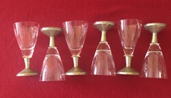 6-piece polished snap set with silver base