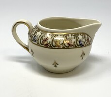 Zsolnay jelzett különleges mintájú kézzel festett porcelán tej, tejszín kiöntő  RZ
