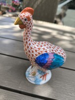 Herendi porcelán madàr színes Festett. Pikkelyminta  Vieux Herend)