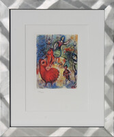 Marc Chagall: Cirkusz (eredeti litográfia)
