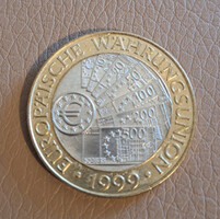 Ausztria 50 schilling, 1999 - Európai Monetáris Unió - Emlékérme